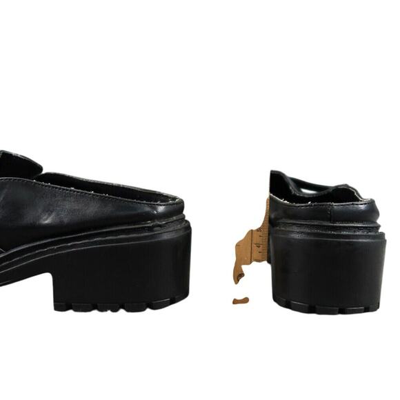 Unionbay Shoes Womens 7 Chunky Clog Loafers Slip On Buckle Strap Y2k 90s Black - Picture 7 of 16